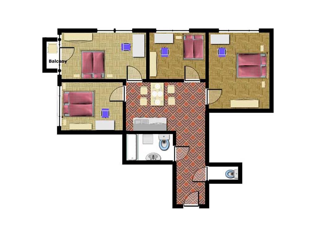 Apartments Vorsilska Prag Zimmer foto